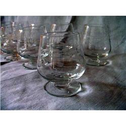 Etched Shots or Cordials Set of 10 #1433390