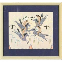 Sioux scene, print entitled ?People of the Sky?#1433480