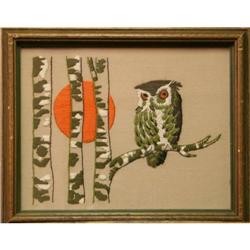 Embroidered Owl design by Erica Wilson #1433516