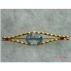 Image 1 : Victorian Art Deco Signed WHITE CO Gold Pin #1433539