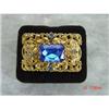Estate Art Deco Czech Blue Brooch  #1433747