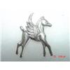 Lang Sterling Horse Pegasus Brooch Pin #1433787