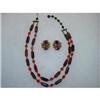 Image 1 : Art Deco Crystal Necklace Earrings Demi-Parure #1433834