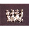 Image 1 : LANG STERLING dancing couples brooch or pin#1433881