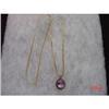 Image 1 : Sterling  Vermeil Amethyst Pendant Necklace #1434006