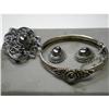 Image 1 : Jewelry Set Earrings, Bracelet and Brooch.  #1434245