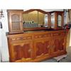 Image 1 : 80 Inch Long Oak Server Etched Mirror- Great #1434612