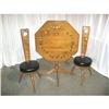 Image 1 : Tilt Top Drop Table With Matching Chairs - Folk#1434615