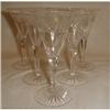 Image 1 : SET OF 6 EARLY CLEAR GLASS PRESSED/CUT CORDIALS#1434693