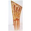Image 1 : Amber and Rhinestone Tall Vintage Hair Comb #1434844