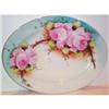 Image 1 : STUNNING Hand Painted Large Rose Platter #1434847