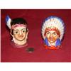 Image 1 : Vintage Handpainted Native American Salt and #1434886