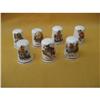 7 hand painted porcelain thimbles #1434902