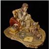 English Ceramic Figurine of Music Lover and Dog#1434987