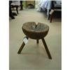 Very old oak milking stool #1435023