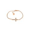 Image 1 : Genuine 0.05 ctw Diamond Anniversary Bracelet 14KT Rose Gold - REF-61N8R