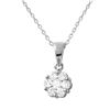 Natural 0.33 CTW Diamond Necklace 14K White Gold - REF-45R2K
