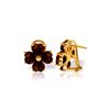 Image 1 : Genuine 6.5 ctw Garnet Earrings 14KT Yellow Gold - REF-79Z7N