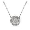 Natural 1 CTW Diamond Necklace 14K White Gold - REF-234X9T