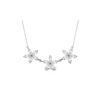 Genuine 4.75 ctw White Topaz Necklace 14KT White Gold - REF-61M2T