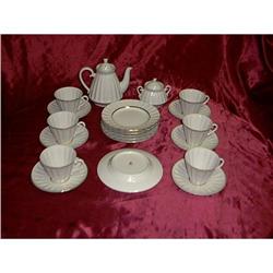  Tea Set Service for 6 Signed Russia Lomonosov #1378969