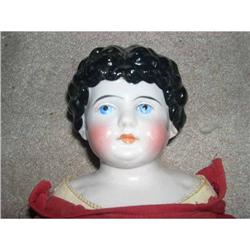 China black curls pink lustre numbered head #1378997