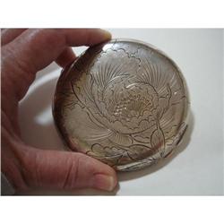 Sterling Chrysanthemums  & Butterfly Compact #1378999