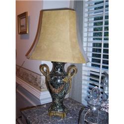 French Marble and bronze Lamp c.1900 #1379007