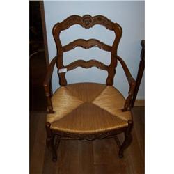 Pair of French Rush armchairs #1379019