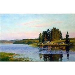 "Evening On Lake" - Russian traditions school #1379070