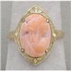 Image 1 : coral cameo ring #1379213