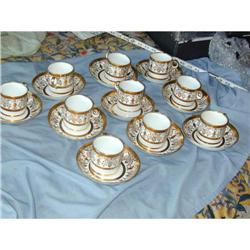 GEORGIAN REGENCY COFFEE CANS SEVRES PATTERN #1379573