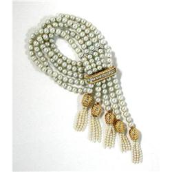 Pearl and Diamond Bracelet #1379584