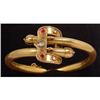 Image 1 : Ruby and Diamond Gold Bangle Bracelet #1379589