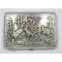 Russian Silver Cigarette Case #1379590