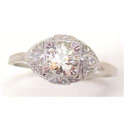 1930s Diamond Filigre Engagement Ring #1379592