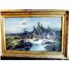 Image 1 : Exquisite  1930's Waterfall Landscape Oil #1379767