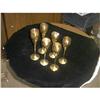 Image 1 : Set of 6 Metal Goblets  #1390819