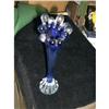 Image 1 : Beautiful Blown Blue To Clear Vase  #1390894