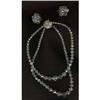 Image 1 : Glass Crystal Necklace and Earring Set.  #1391144