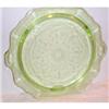 Image 1 : Green Princess Footed Depression Cake Plate #1391208