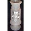 Image 1 : Hand Blown Hand Painted White Bristol Vase #1391214