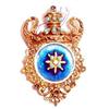 Image 1 : Victoria Shield Enameled Costume Pin Brooch #1391285