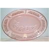 Image 1 : Pink Sharon Cabbage Rose Oval Platter #1391296