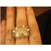 Image 1 : Lucite and Rhinestone Bubble Ring #1391353