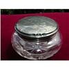 Image 1 : ORNATE STERLING & CRYSTAL GLASS POWDER/DRESSER #1391619