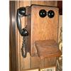 Image 1 : Old Wall Wooden Phone  #1398136
