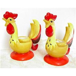 1962 Holt Howard Roosters - Candle Holders #1398144