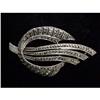 Image 1 : GENUINE MARCASITE DECO STYLE  BROOCH #1398146