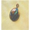 Image 1 : VINTAGE ESTATE BLACK OPAL/14K PENDANT #1398649